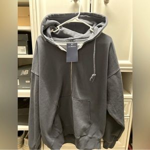 John Galt Navy Christy Full Zip Hoodie Brandy Melville PacSun